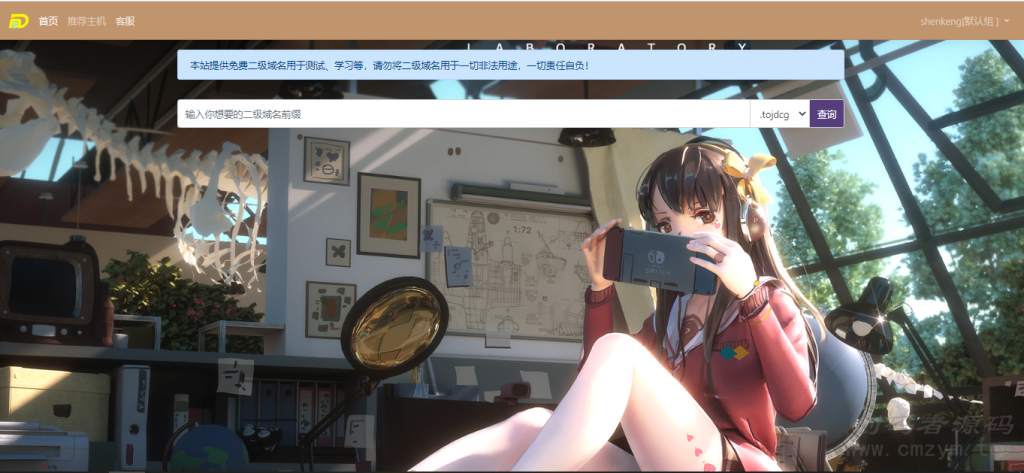 图片[2]-二级域名分发美化版源码+搭建教程